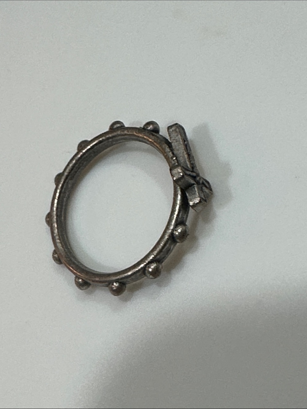 Metal ring jewelry Cross shape Vintage